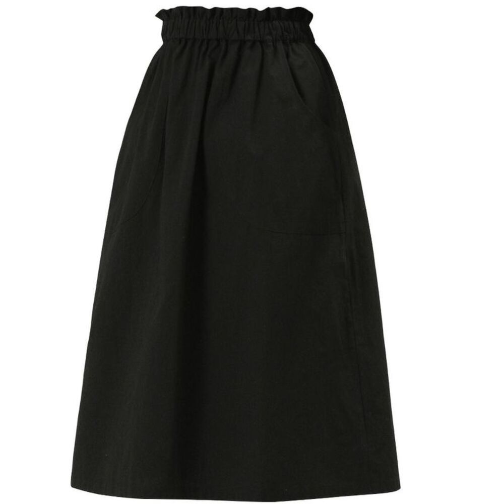INSPIRE CHIC -  Women's Casual Elastic Waist Peasant  Black